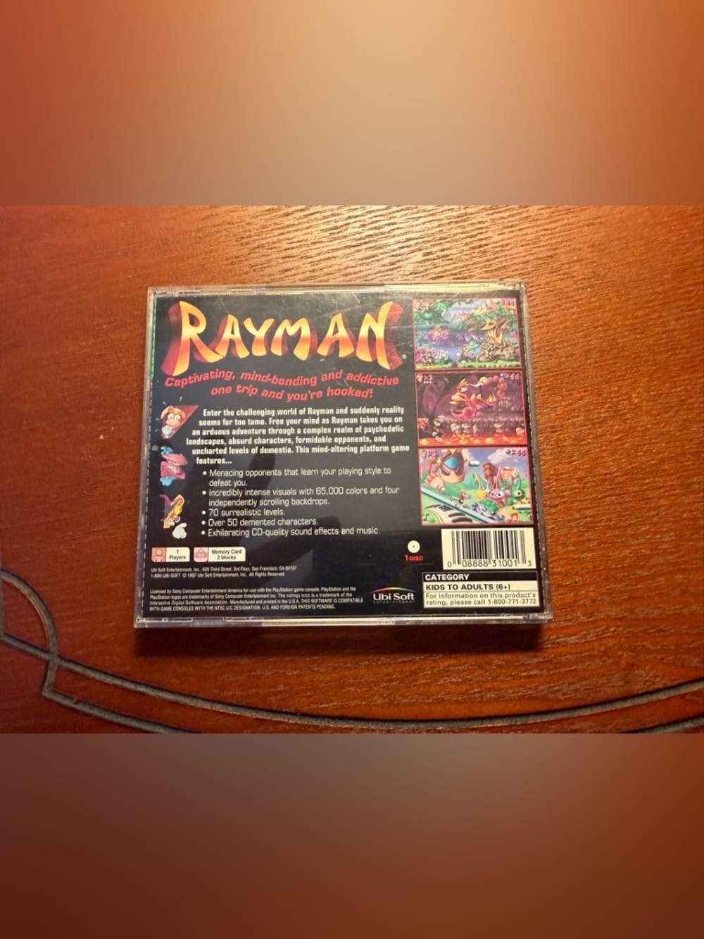 Rayman 2: The Great Escape PS1 PlayStation 1 Video Game with Manual TESTED - Picture 3 of 3